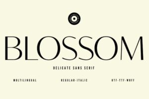 Blossom Font Dafont File