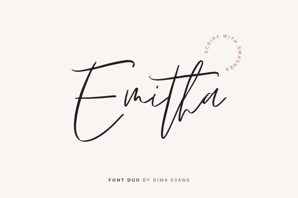 Emitha Script Font
