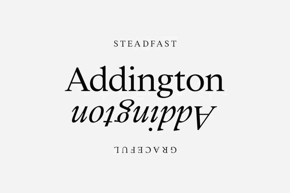 Addington CF serif font family