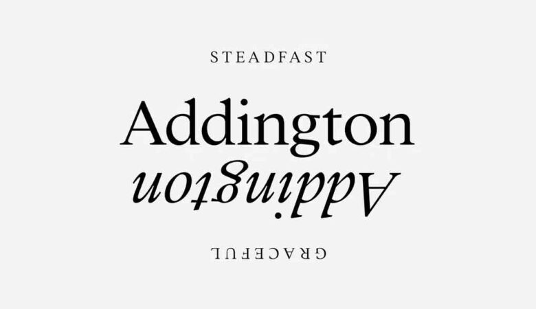Addington CF serif font family