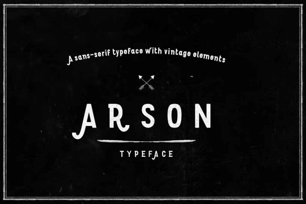 Arson Typeface Font