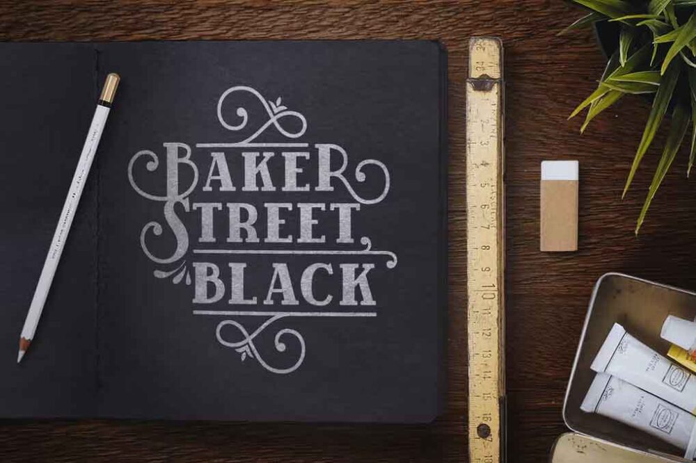 BakerStreet Black Font