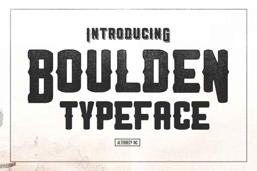 Boulden Typeface Font