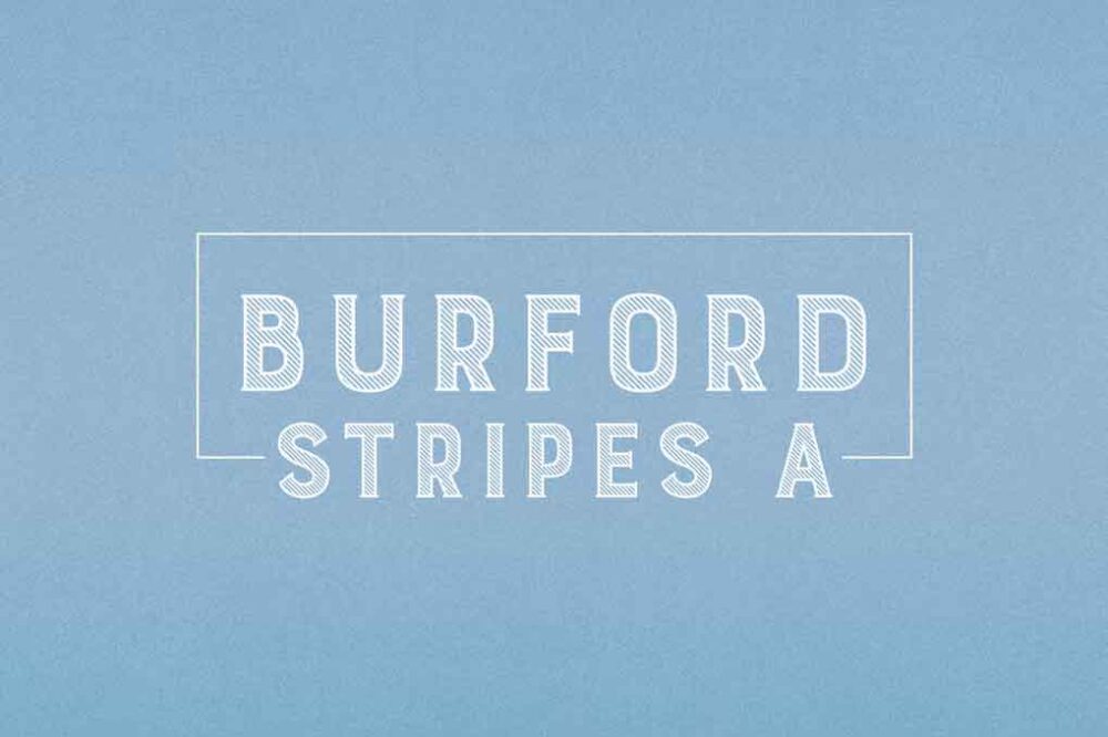 Burford Stripes A Font