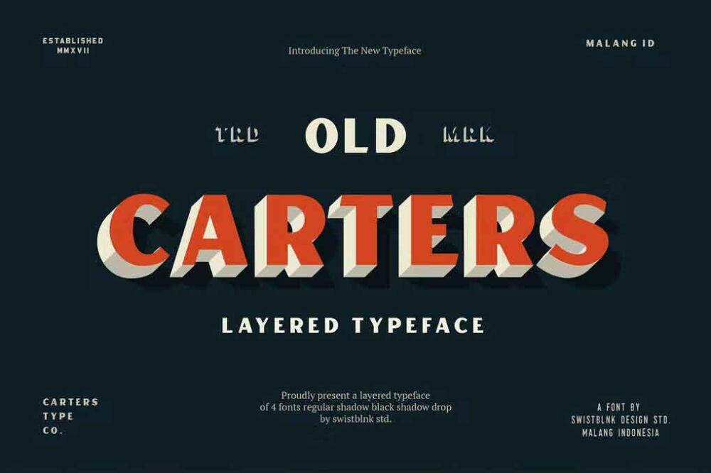 Carter Layered Font