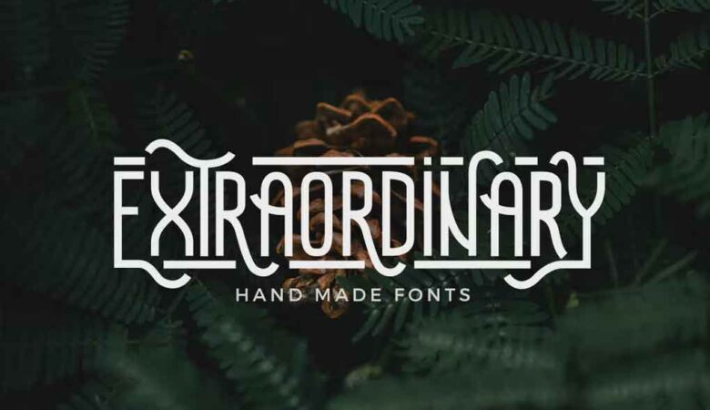 Extraordinary Handmade Font