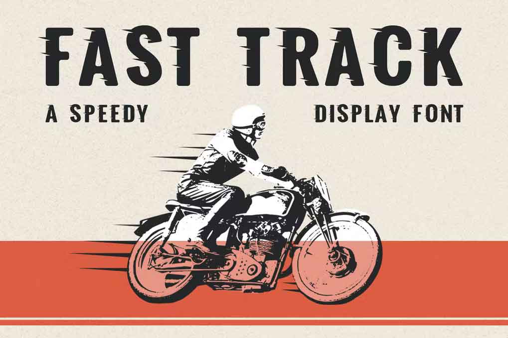 Fast Track A Speedy Display Font