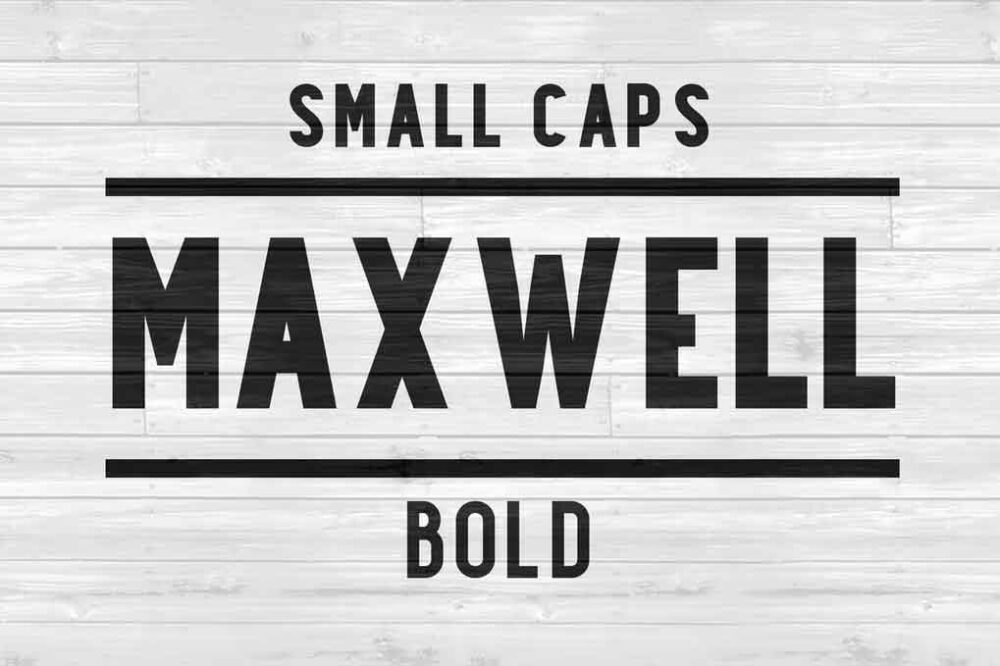 Maxwell Sans Small Caps Bold Font