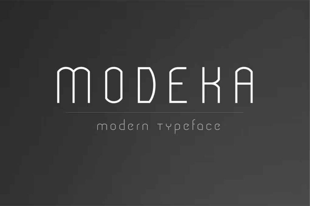 Modeka Modern Font