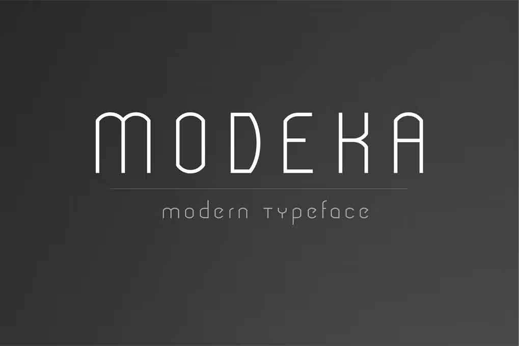 Modeka Modern Font