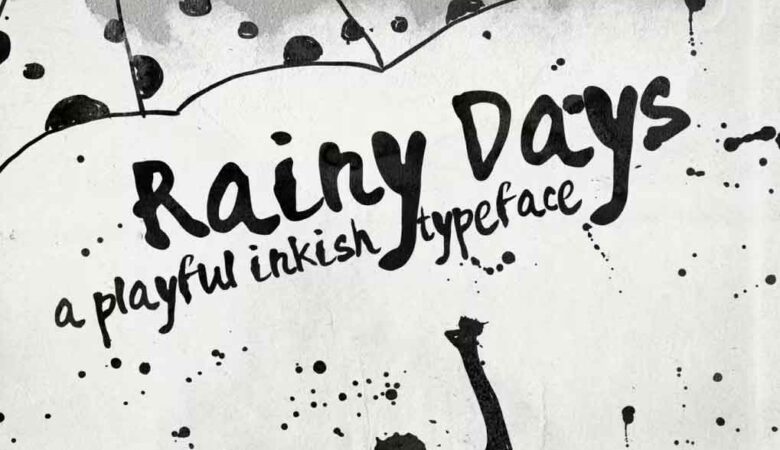 Rainy Days a Playful typeface Font