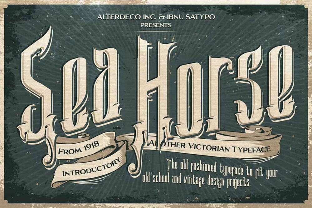 Sea Horse Typeface Font