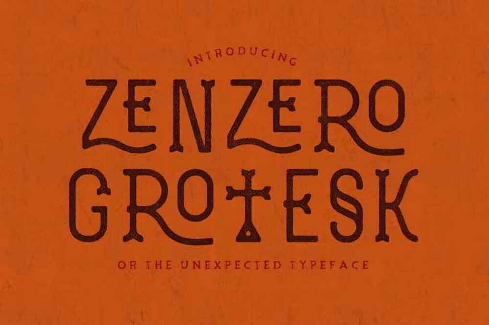 Zenzero Grotesk Typeface Font