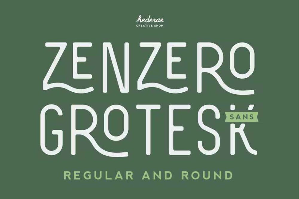 Zenzero Sans Font