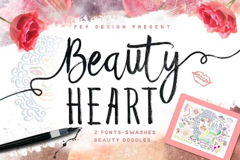 Beauty Heart Script Font