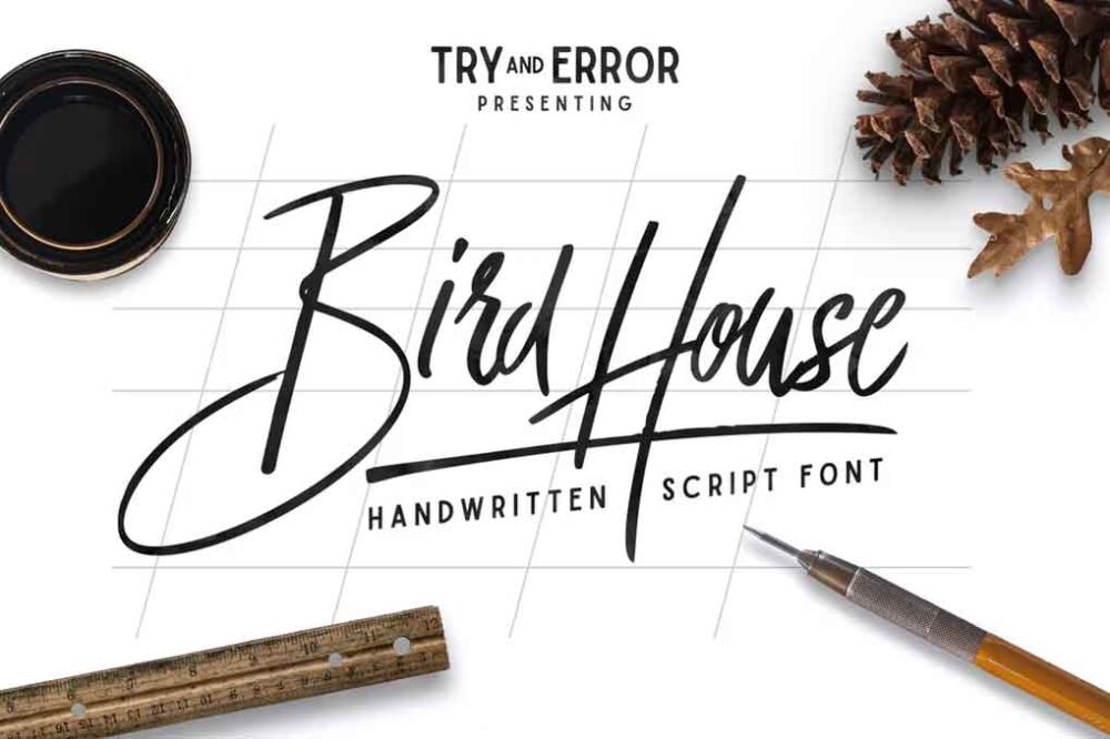 Bird House Script Font