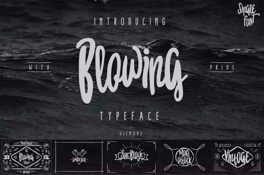 Blowing Typeface Font
