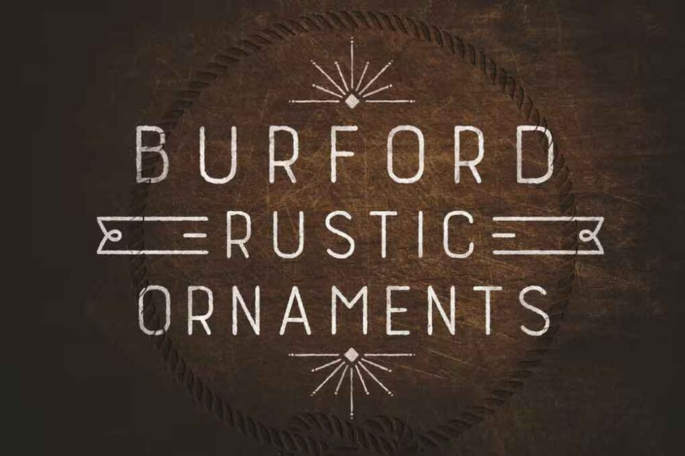 Burford Rustic Extras Font