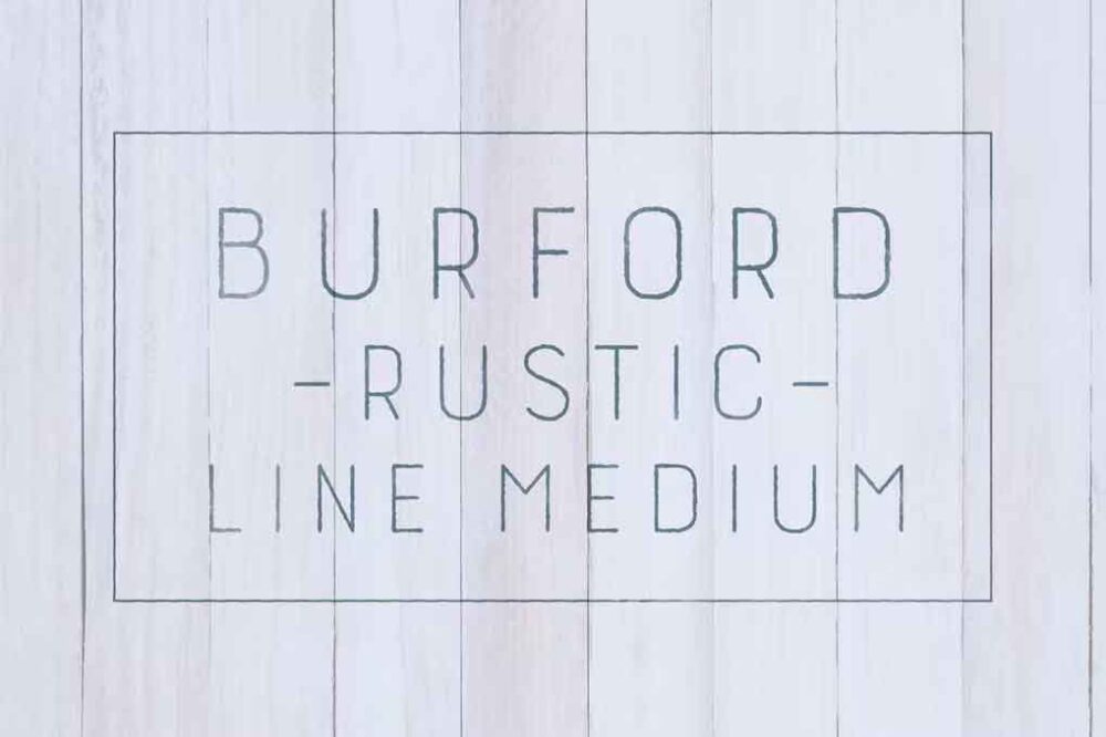 Burford Rustic Line Medium Font