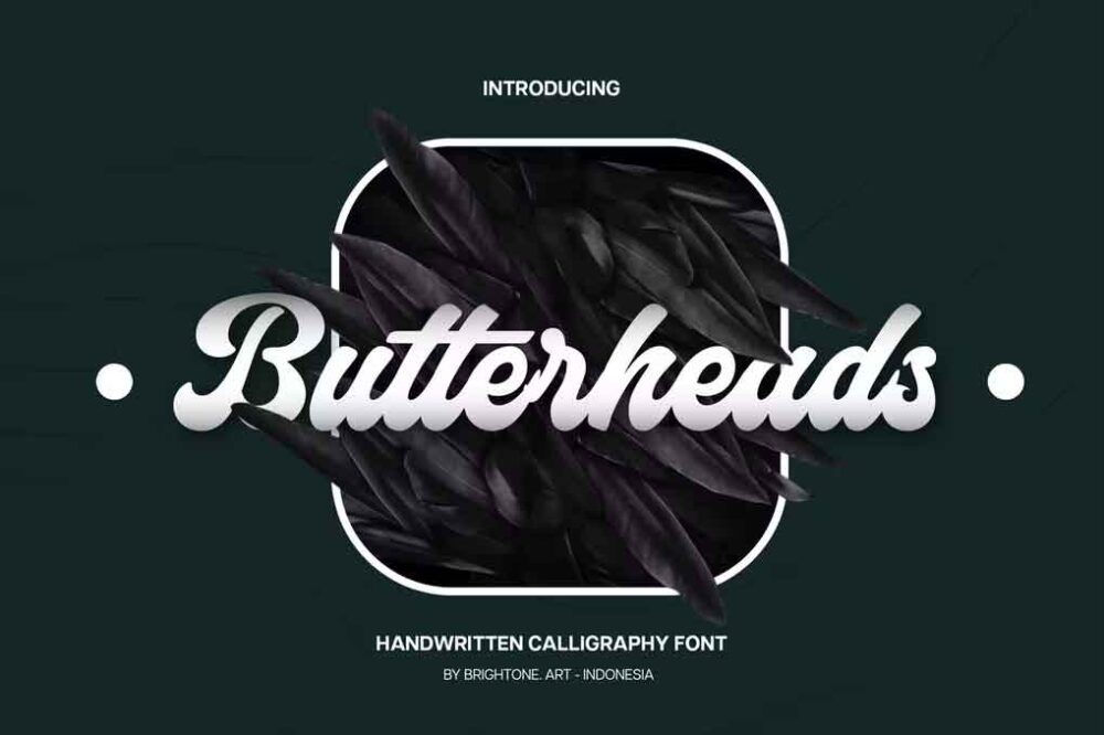 Butterheads Handwritten Calligraphy Font