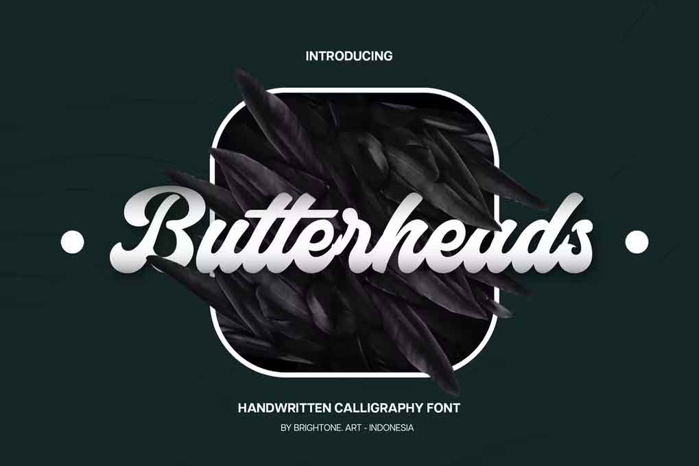 Butterheads Handwritten Calligraphy Font