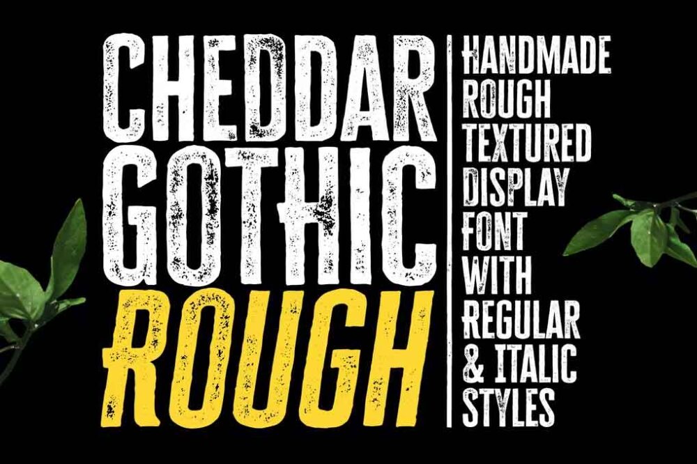 Cheddar Gothic Rough Font