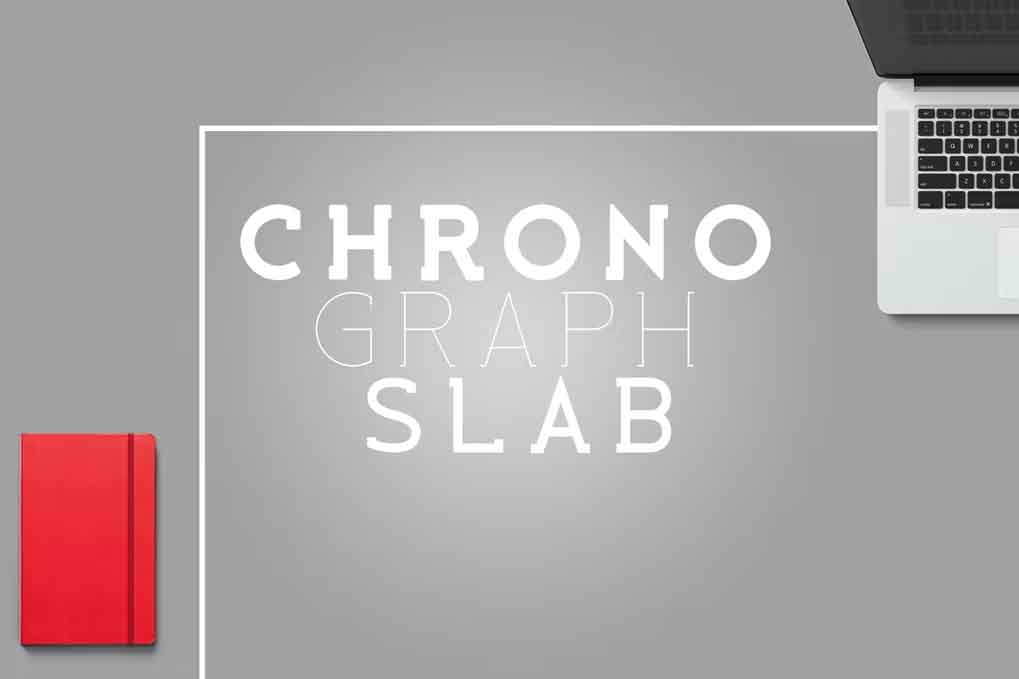 Chronograph Slab Font