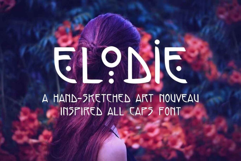 Elodie Hand Sketched Art Nouveau Font