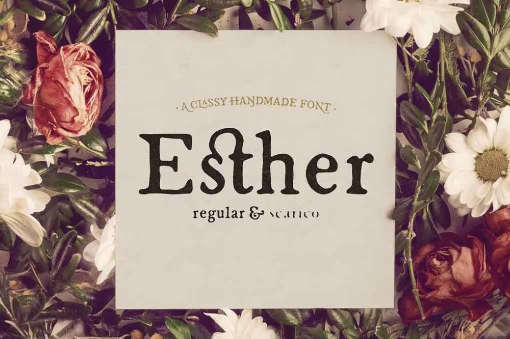 Esther Handmade Font
