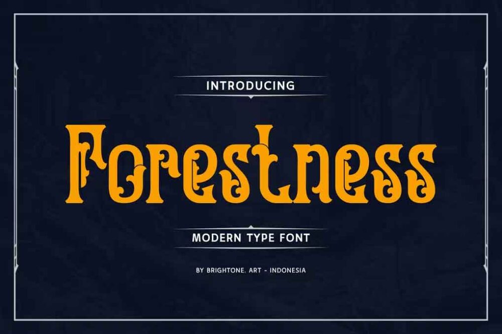 Forestness Elegant Decorative Font