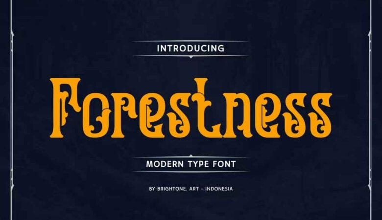 Forestness Elegant Decorative Font