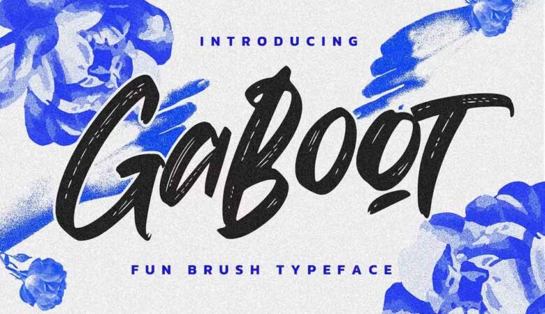 Gaboot Authentic Brush Font