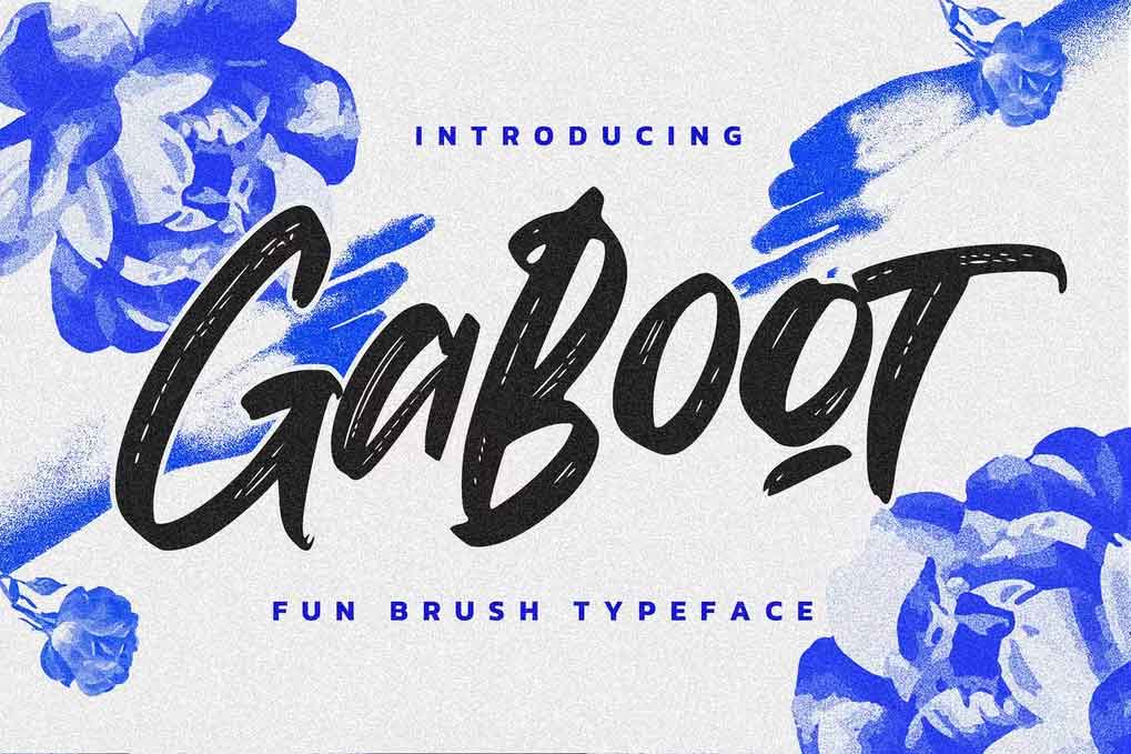 Gaboot Authentic Brush Font