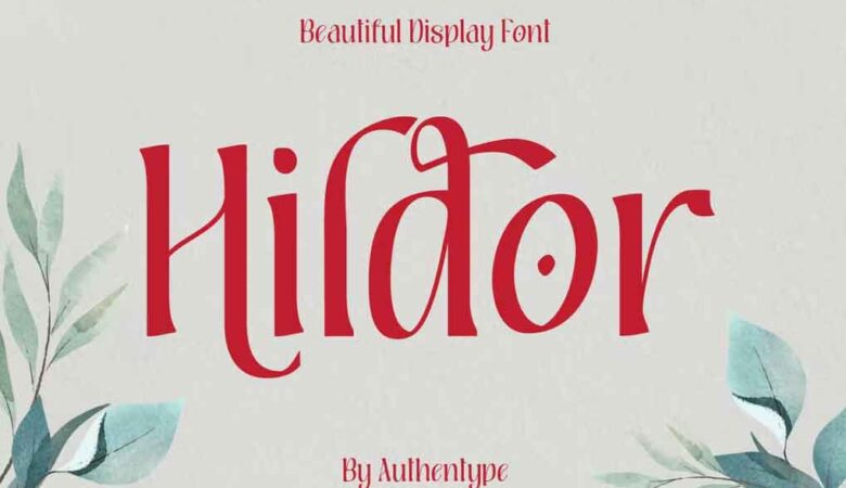 Hildor Beautiful Display Font