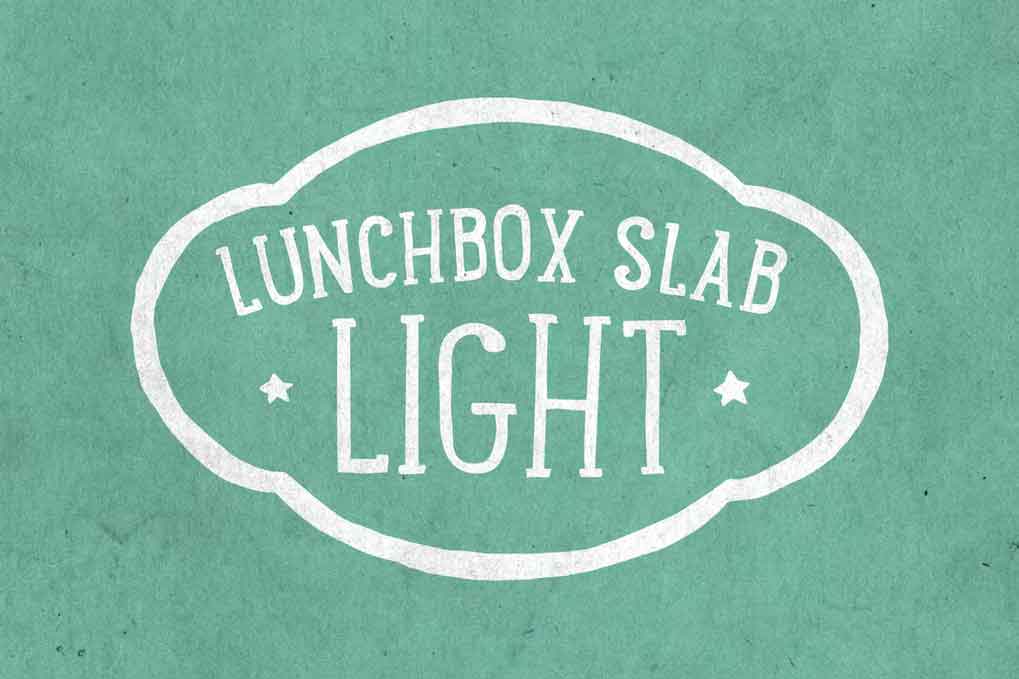 Lunchbox Slab Light Font