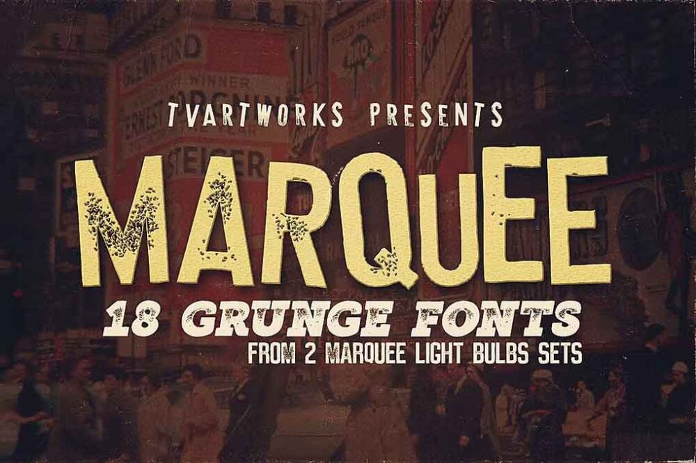 Marquee 18 Grunge Font