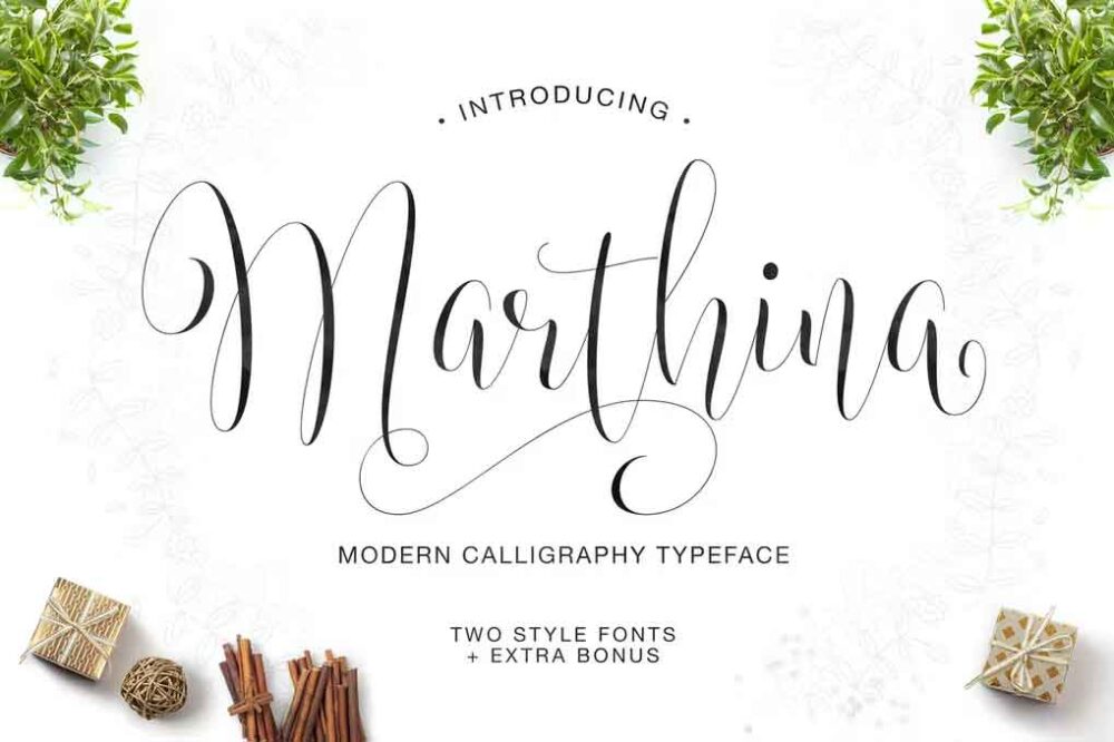 Marthina Script Two Style Font
