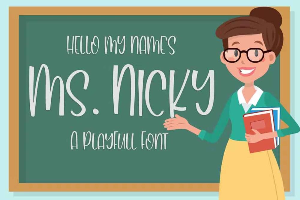 Ms. Nicky A Playful Font