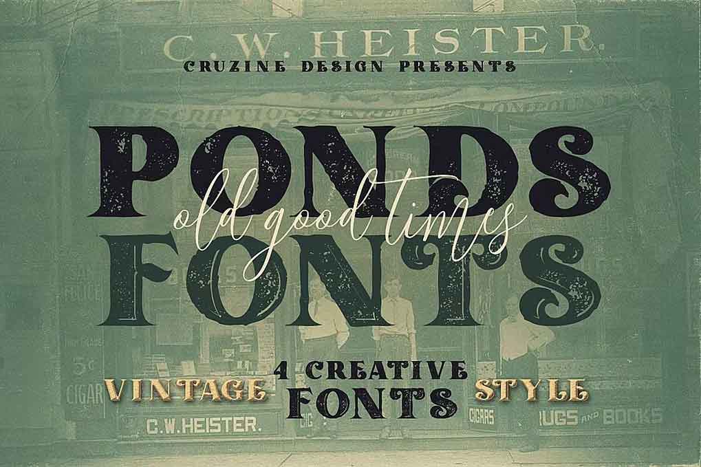 Ponds Typeface Font