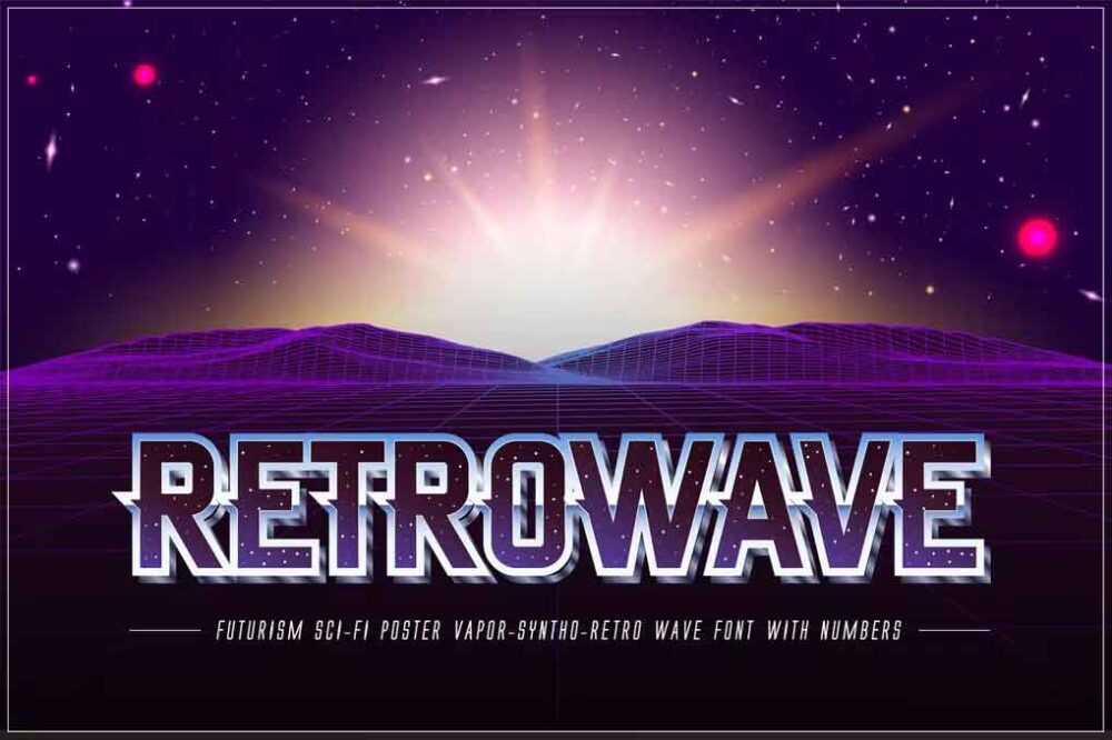 Retrowave Poster Font