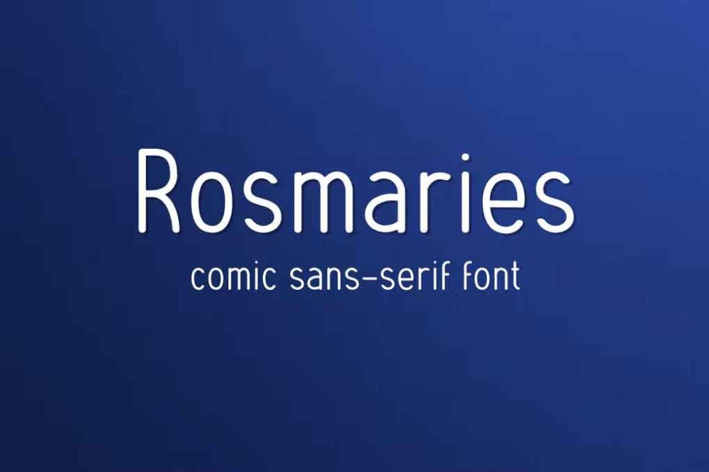 Rosmaries Comic Font
