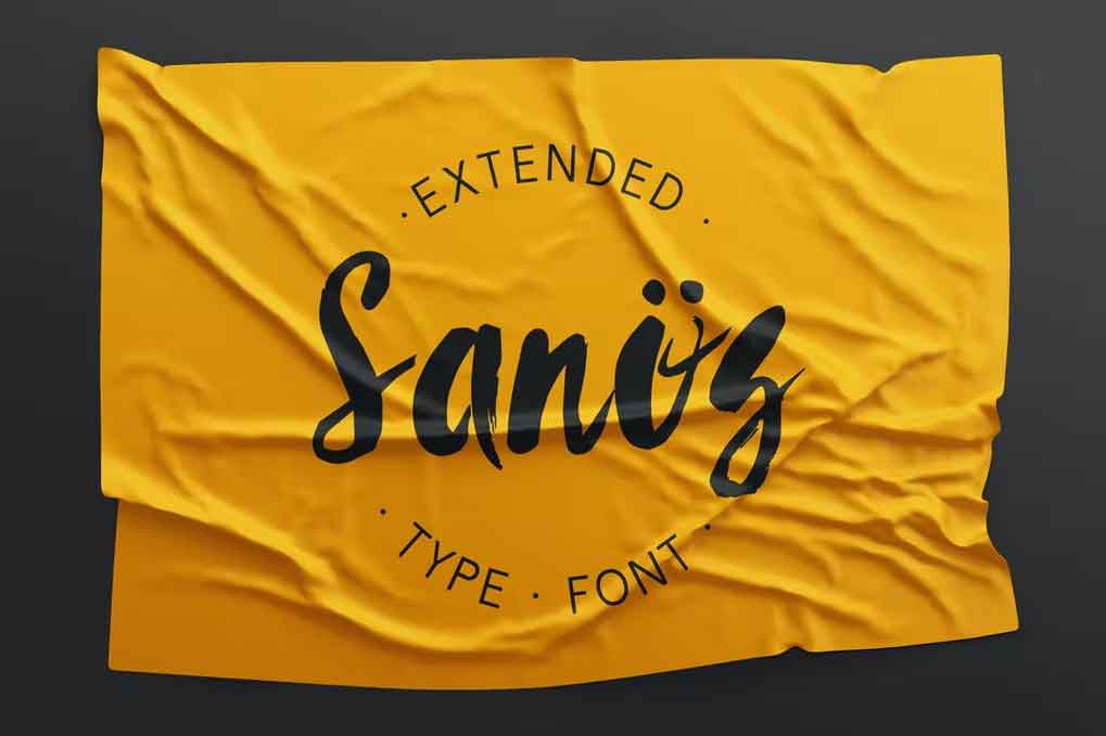 Sanös Extended Script Font