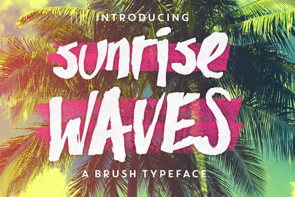 Sunrise Waves Font