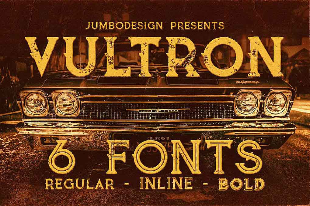 Vultron Vintage Style Font