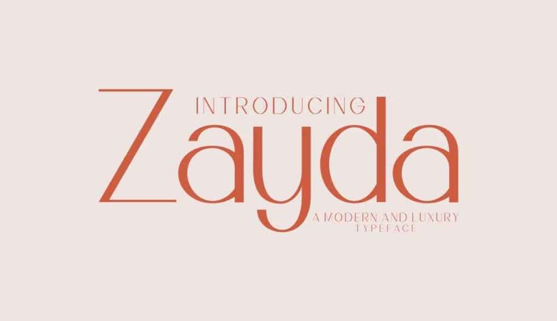 Zayda Modern Sans Serif Font