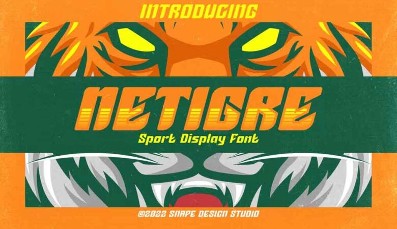 Netigre Sport Font
