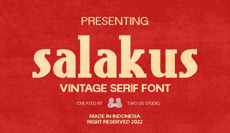 Salakus Vintage Font