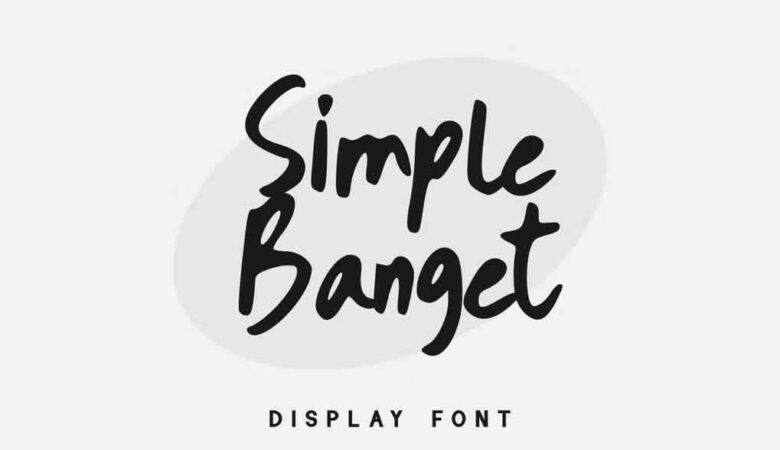 Simple Banget Font