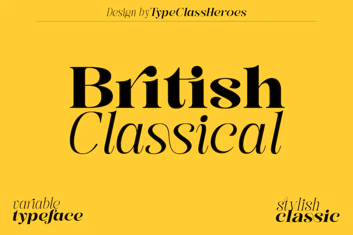 British Classical Font