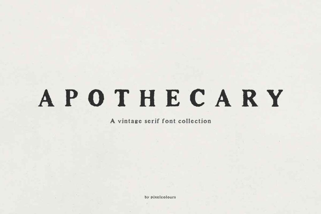 Apothecary Font